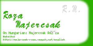 roza majercsak business card